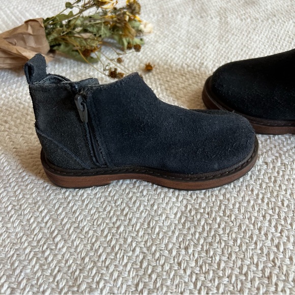 Zara Suede Charcoal Grey Ankle Chelsea Boots - Picture 3 of 7